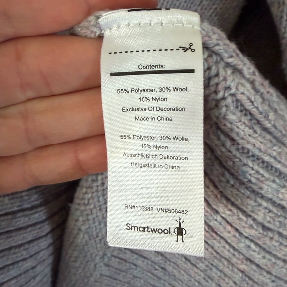 NWT Smartwool Cozy Lodge Merino Wool Boyfriend Cardigan Purple Small - Picture 6 of 7
